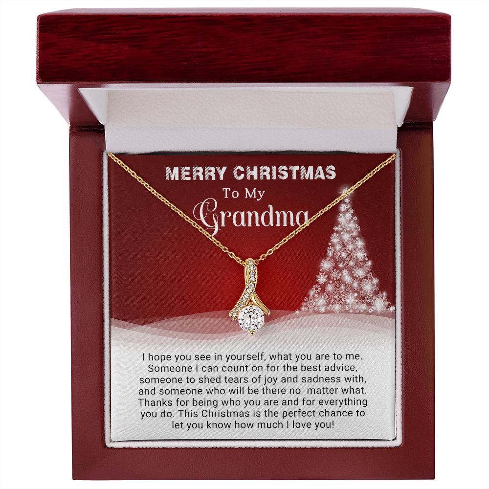 To My Grandma - Christmas Gift - Alluring Beauty Necklace
