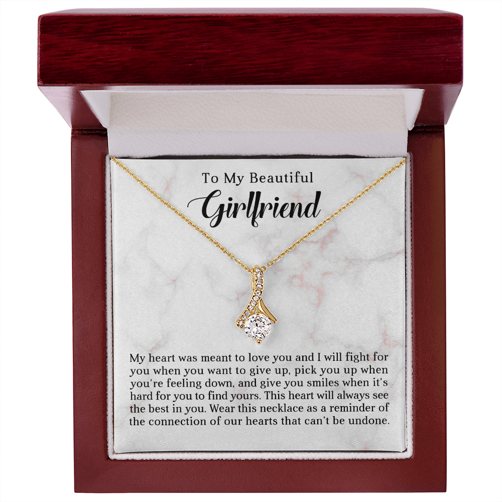 To My Beautiful Girlfriend - Best Gift For Valentine - Alluring Beauty Necklace
