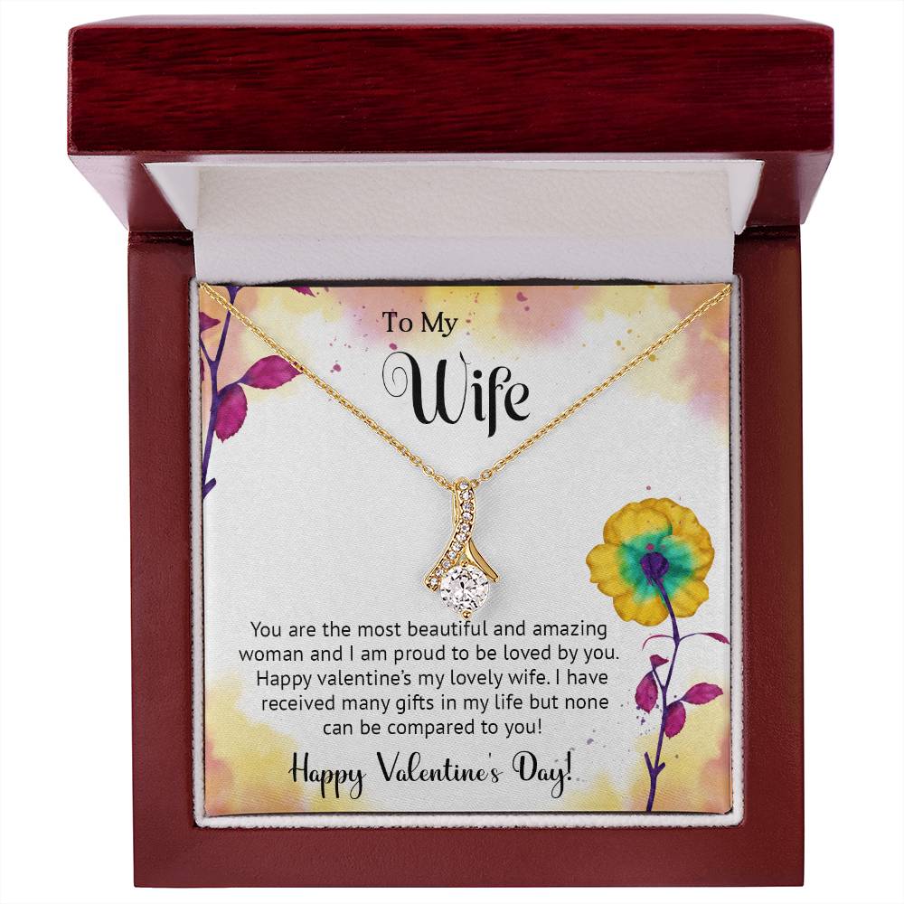 To My Wife - Best Gift For Valentine - Alluring Beauty Necklace