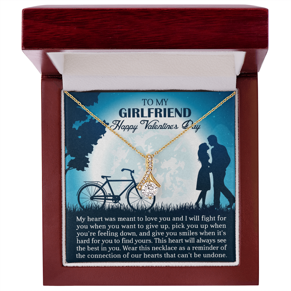 To My Girlfriend - My heart - Best Gift For Valentine - Alluring Beauty Necklace