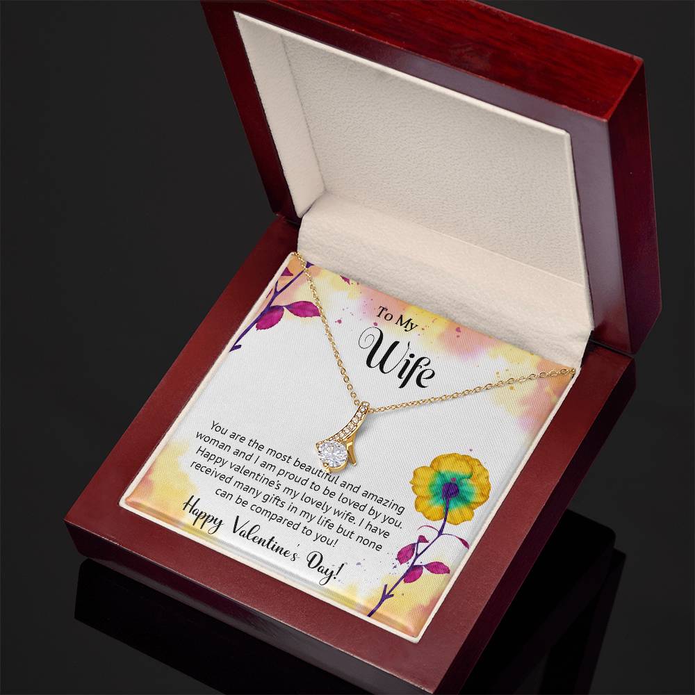 To My Wife - Best Gift For Valentine - Alluring Beauty Necklace