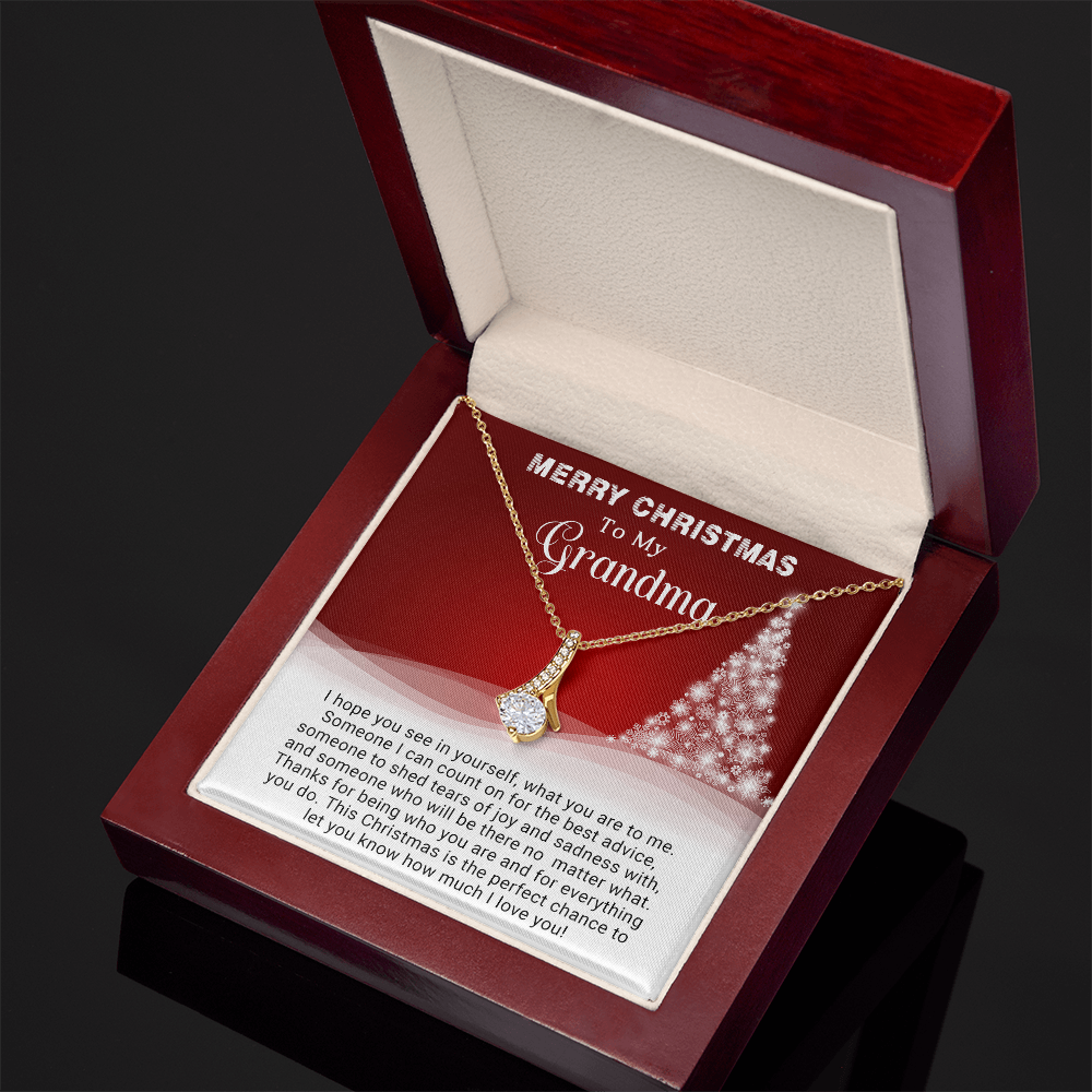 To My Grandma - Christmas Gift - Alluring Beauty Necklace