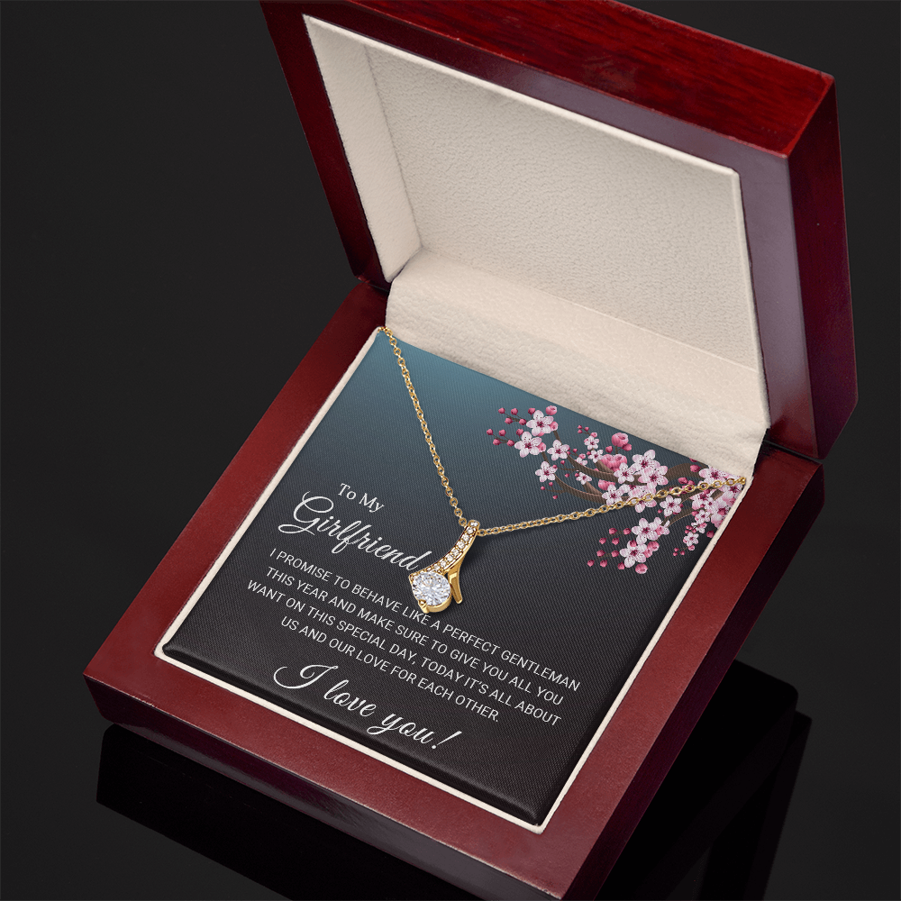 To My Girlfriend - I love you - Best Gift For Valentine - Alluring Beauty Necklace
