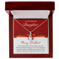 To Our Beloved Daughter - Best - Christmas Gift - Alluring Beauty Necklace