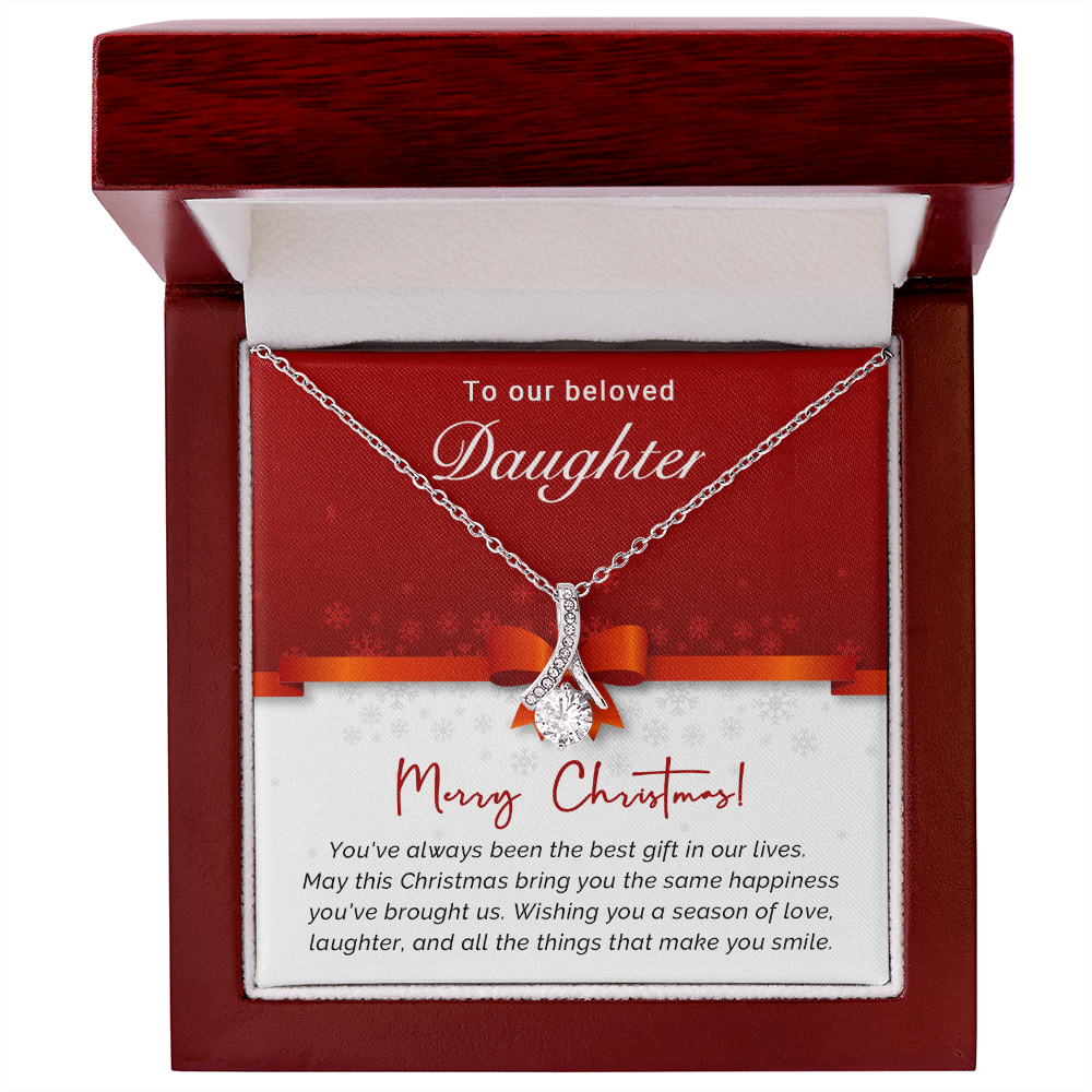 To Our Beloved Daughter - Best - Christmas Gift - Alluring Beauty Necklace