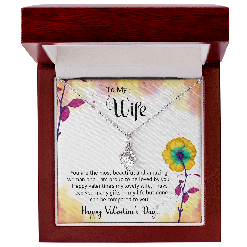 To My Wife - Best Gift For Valentine - Alluring Beauty Necklace