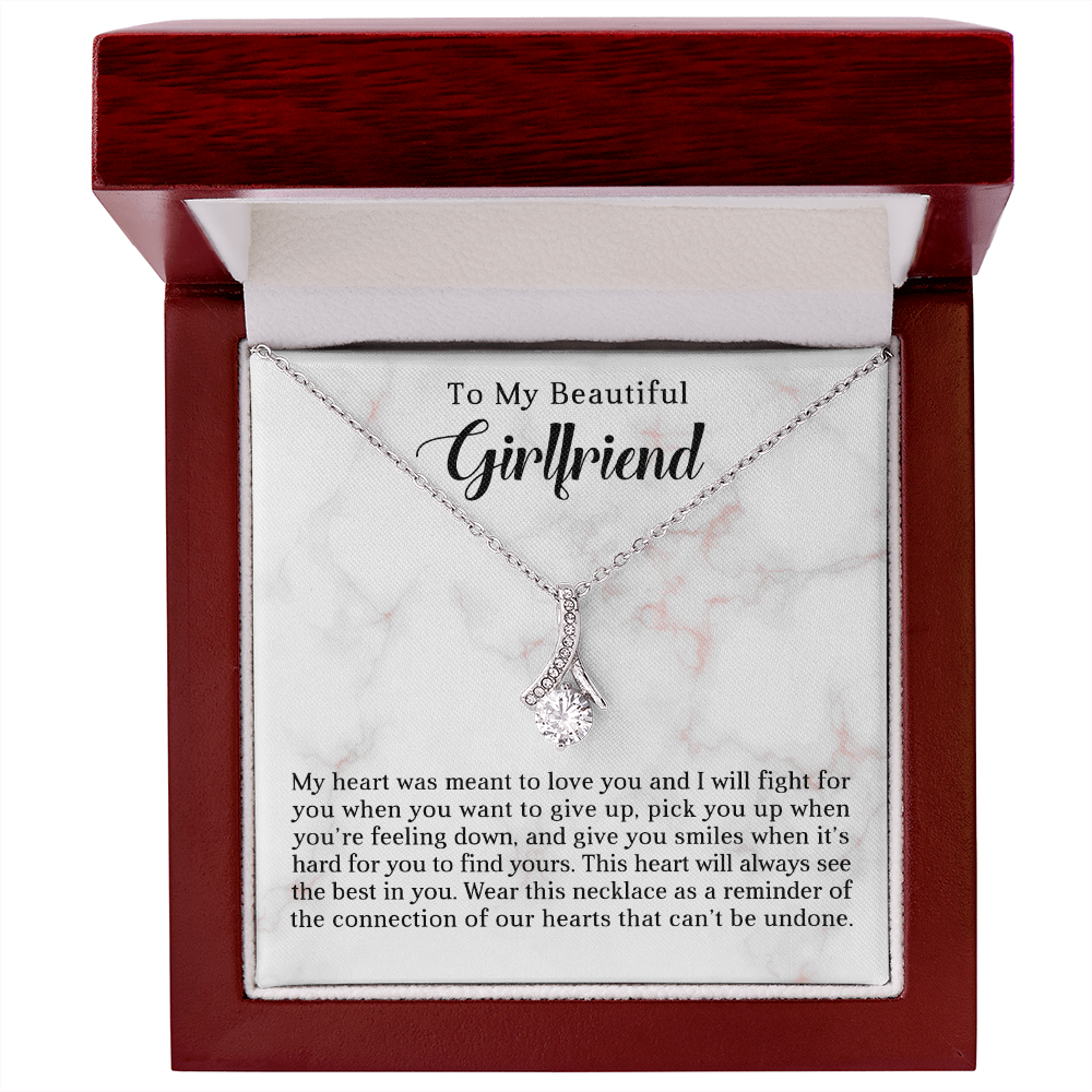 To My Beautiful Girlfriend - Best Gift For Valentine - Alluring Beauty Necklace