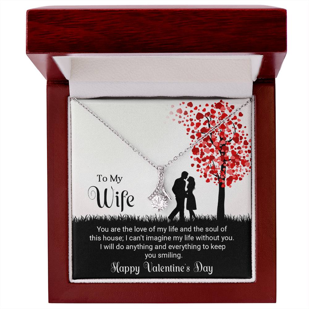 To My Wife - Best Gift For Valentine - Alluring Beauty Necklace