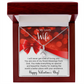 To My Lovely Wife - Best Gift For Valentine - Alluring Beauty Necklace