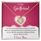 To My Girlfriend - Best Gift For Valentine - Love Knot Necklace