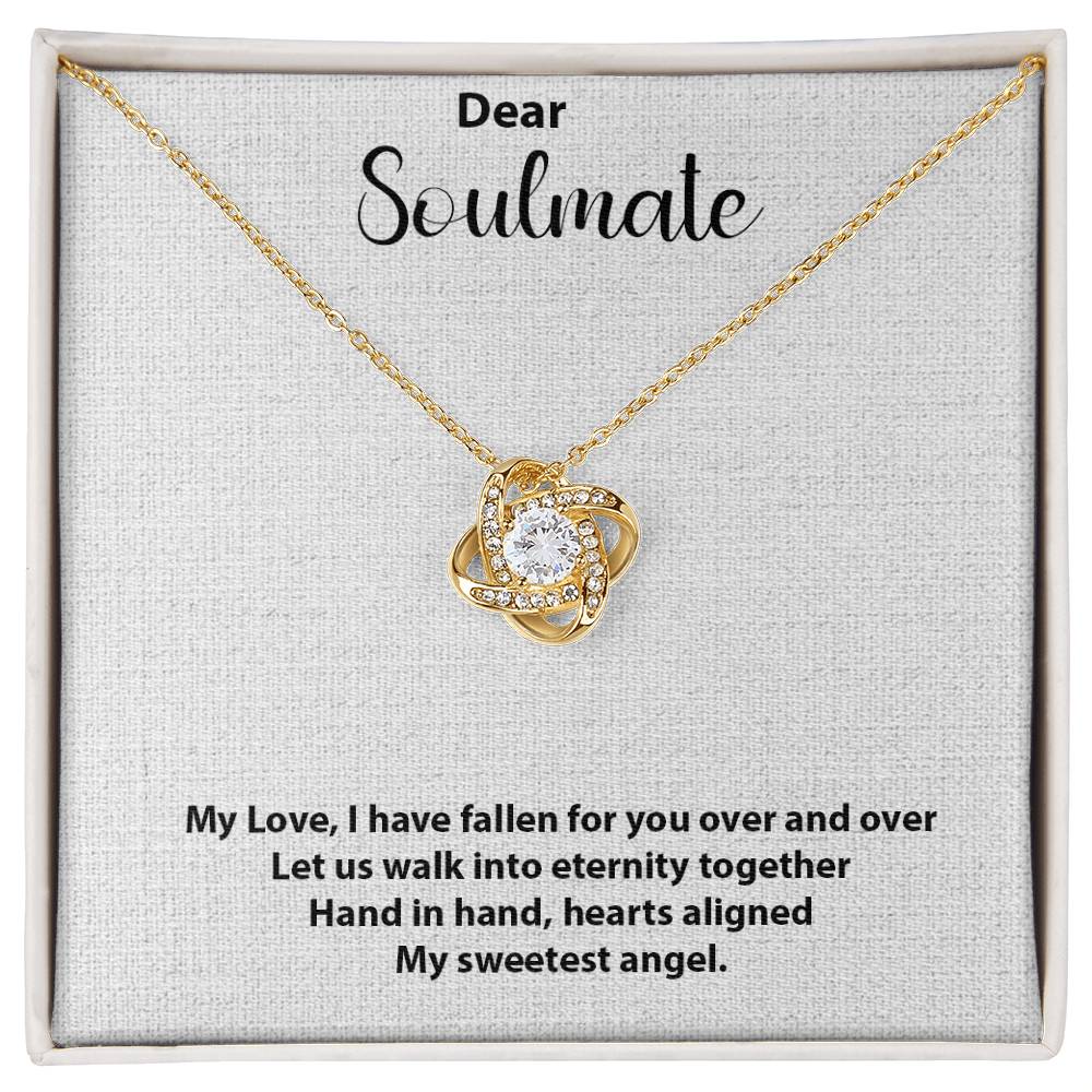 Best Soulmate Gift, amazing gift for soulmate, Love Knot Necklace