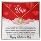To My Wife - Best Gift For Valentine - Love Knot Necklace