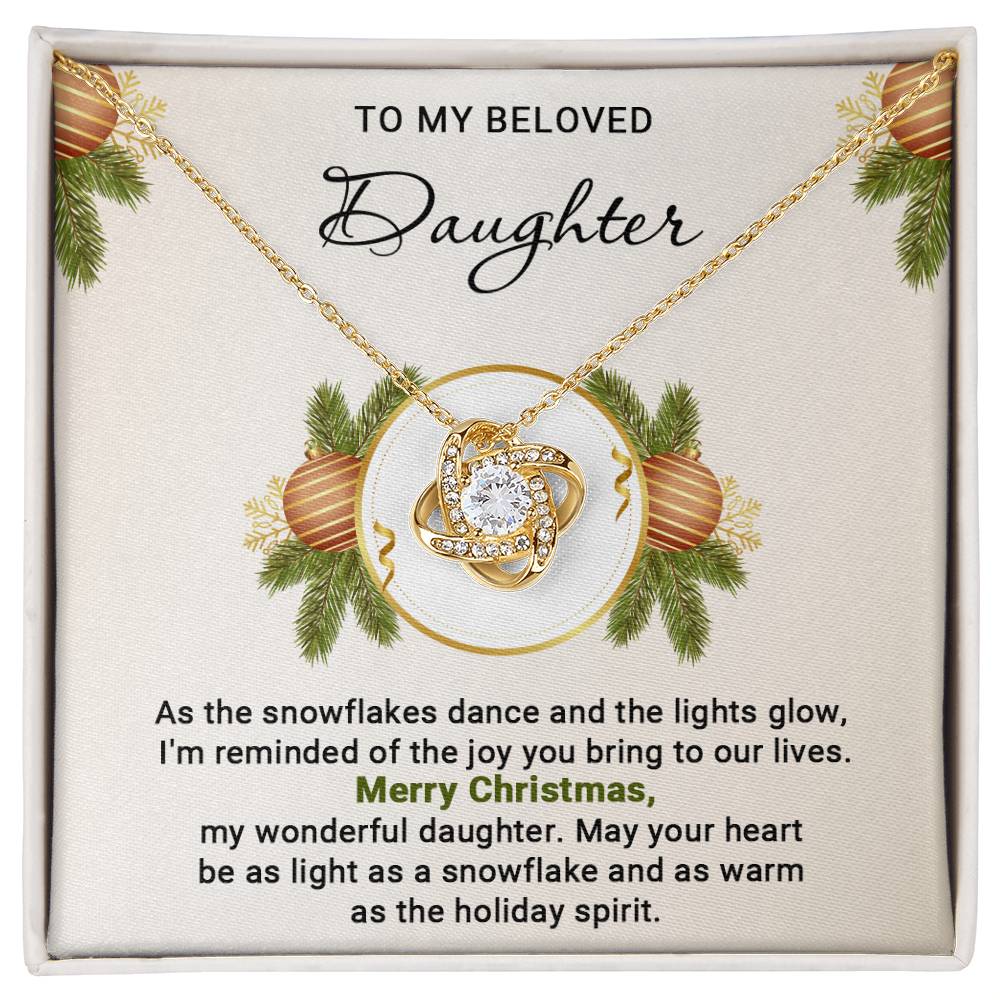 Daughter - Wonderful - Love Knot Necklace