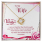To My Wife - Best Gift For Valentine - Love Knot Necklace