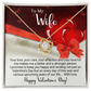 To My Wife - You love you care - Best Gift For Valentine - Love Knot Necklace