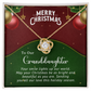 To Our Granddaughter - Smile - Christmas Gift - Love Knot Necklace