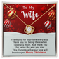 To My Wife - Christmas Gift - Love Knot Necklace