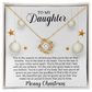 To My Daughter - Christmas Gift - Love Knot Necklace
