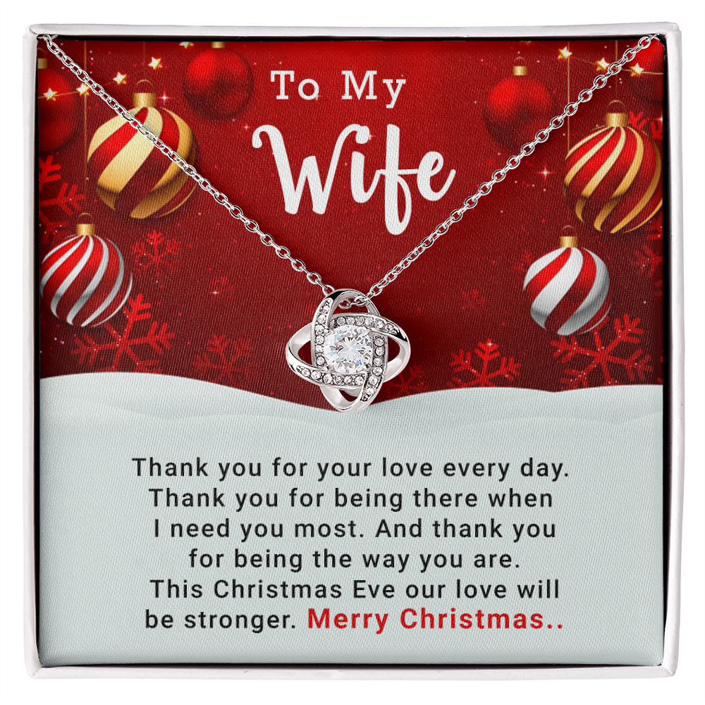 To My Wife - Christmas Gift - Love Knot Necklace