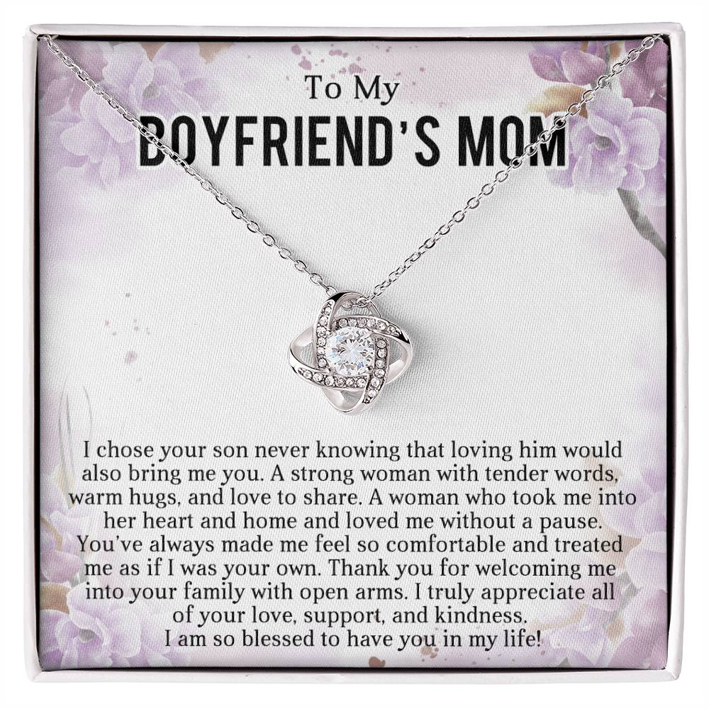 TO MY BOYFRIEND'S MOM - HAPPY MOTHER'S DAY - Love Knot Necklace