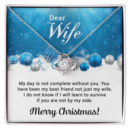 Dear Wife - Christmas Gift - Love Knot Necklace