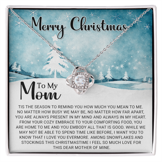 To My Mom - Christmas Gift - Love Knot Necklace