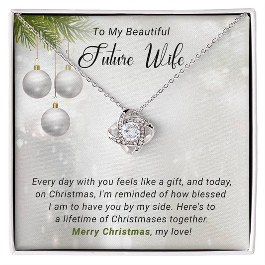 Future Wife - Life Time - Christmas gift - Love Knot Necklace