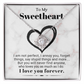 To My Sweetheart- Best Gift For Valentine - Love Knot Necklace