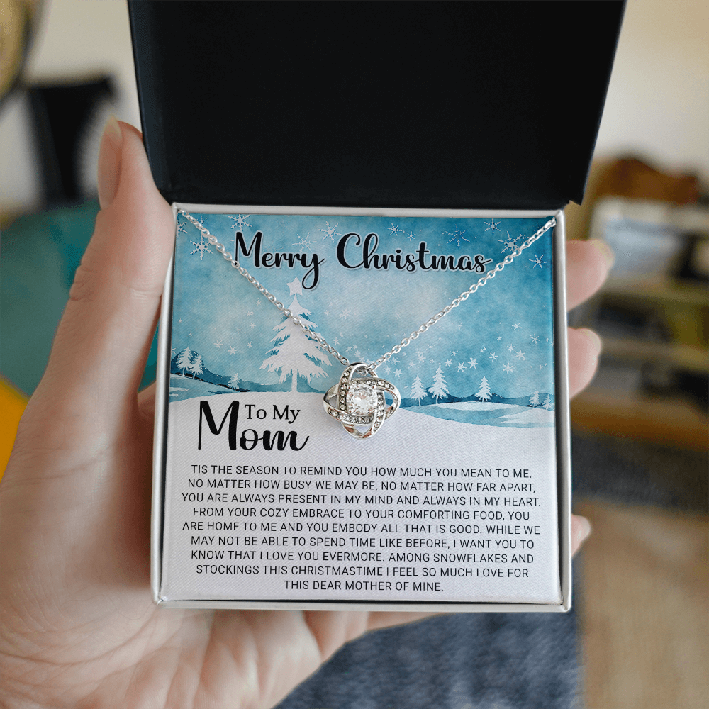 To My Mom - Christmas Gift - Love Knot Necklace