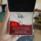 To My Wife - You are my life - Best Gift For Valentine - Love Knot Necklace