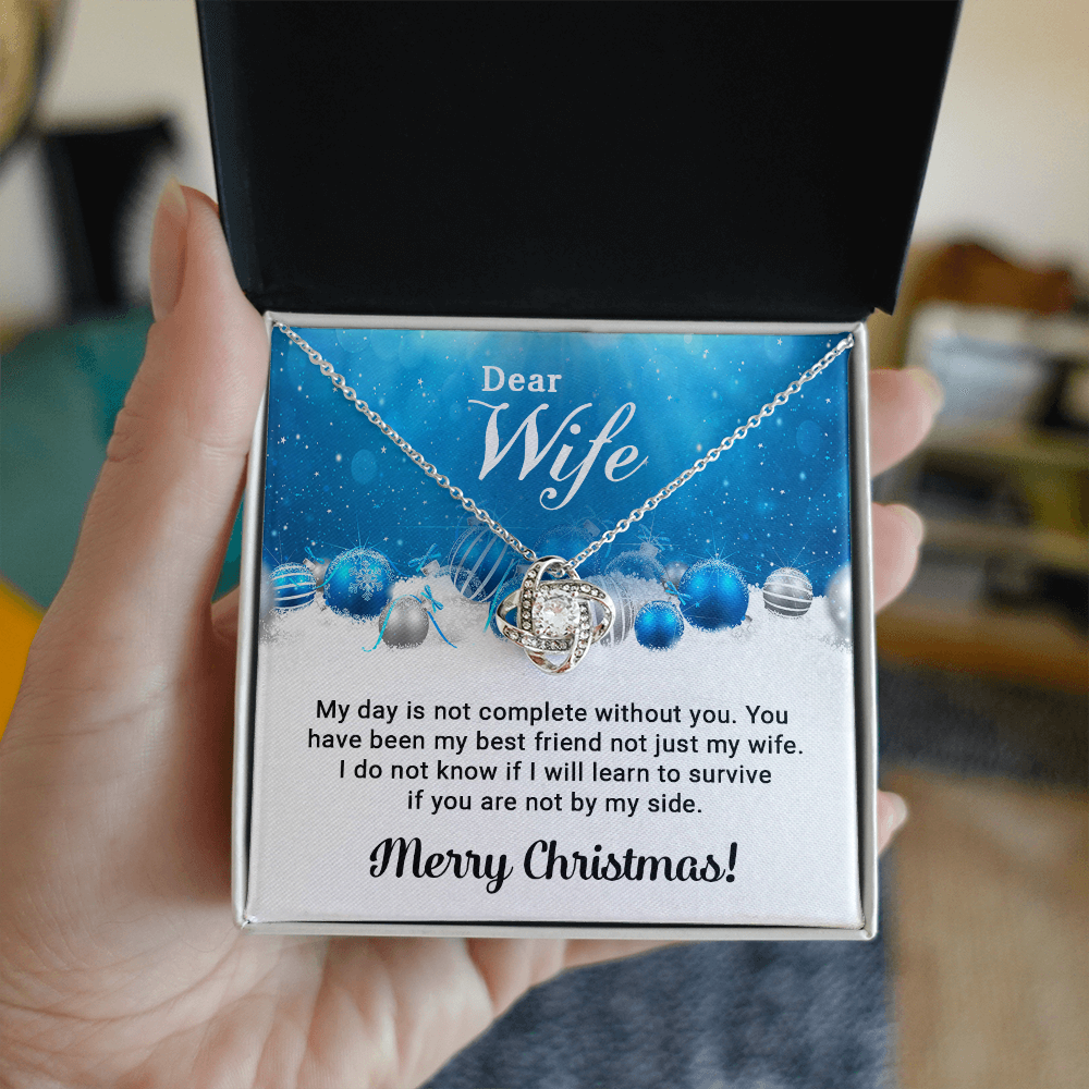 Dear Wife - Christmas Gift - Love Knot Necklace