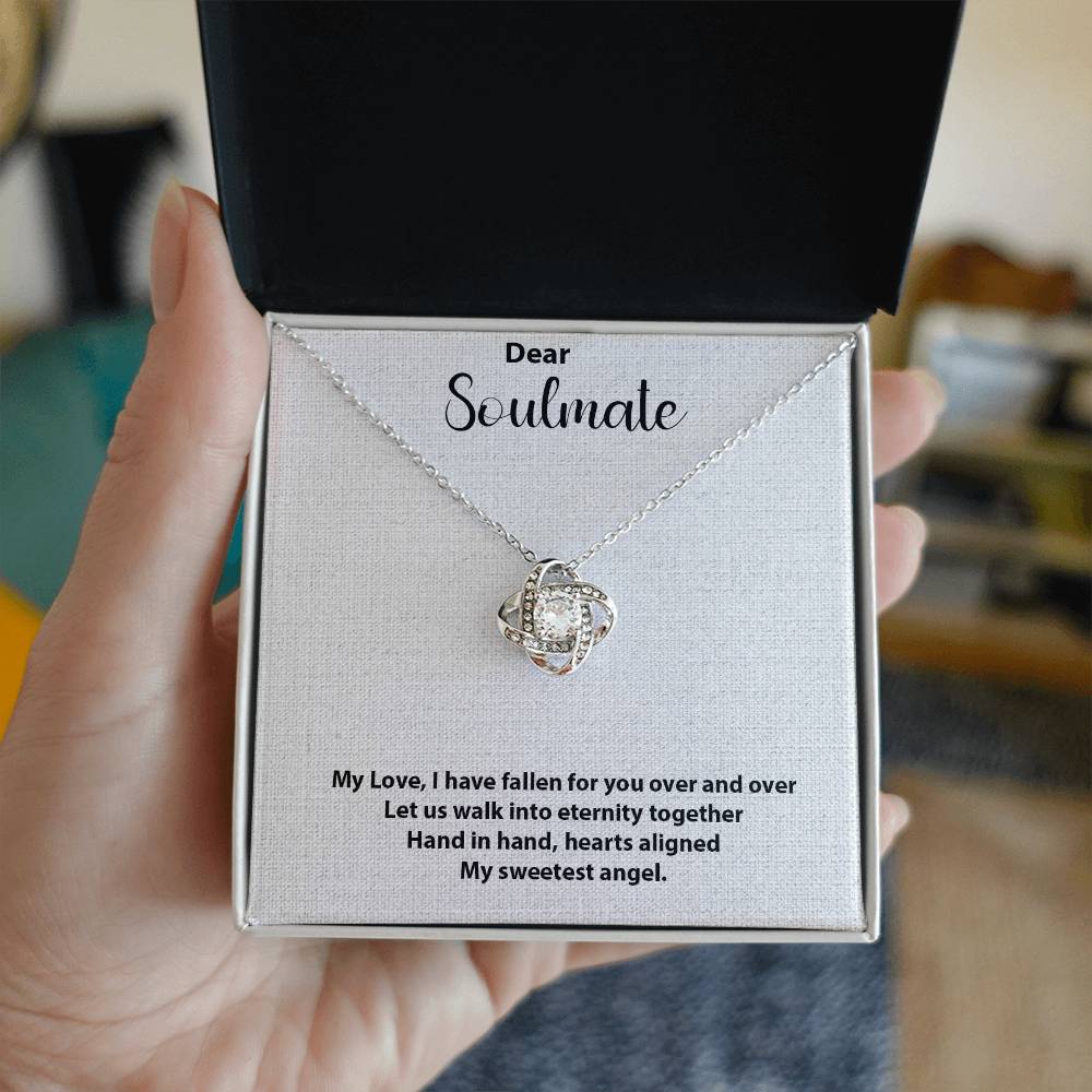 Best Soulmate Gift, amazing gift for soulmate, Love Knot Necklace