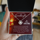 To My Beautiful Granddaughter - Christmas Gift - Love Knot Necklace