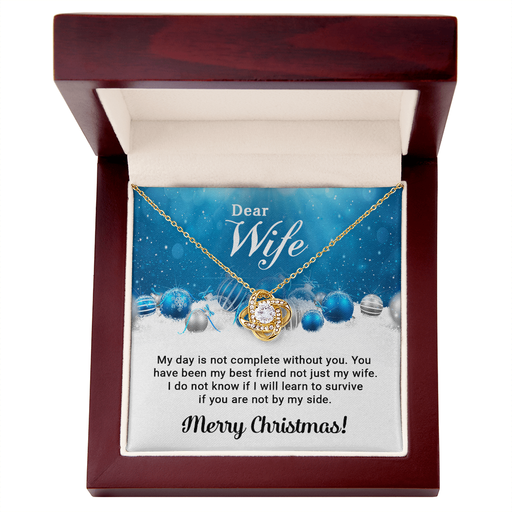 Dear Wife - Christmas Gift - Love Knot Necklace