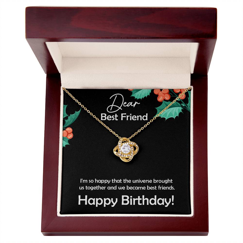 Amazing Gift for Best Friend, Love Knot Necklace Gift for Best Friend