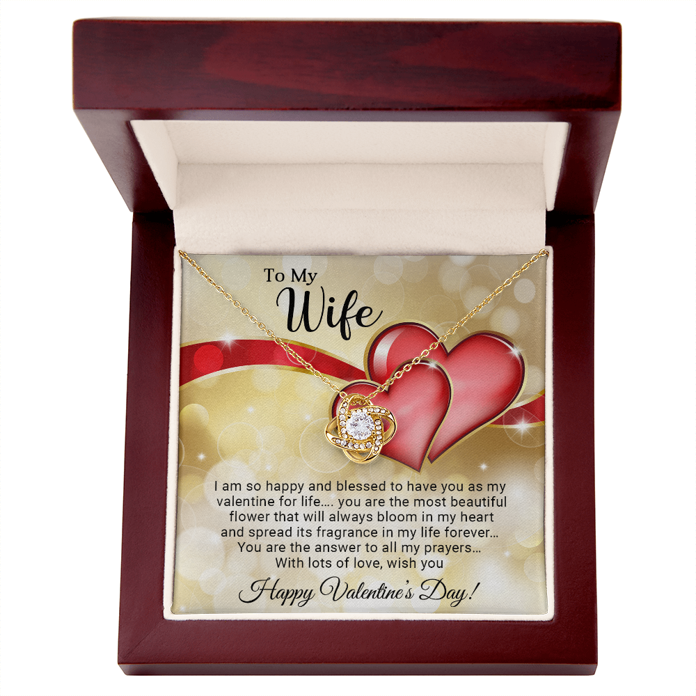 To My Wife - Best Gift For Valentine - Love Knot Necklace