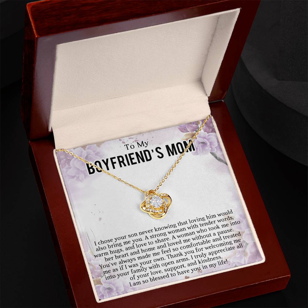 TO MY BOYFRIEND'S MOM - HAPPY MOTHER'S DAY - Love Knot Necklace