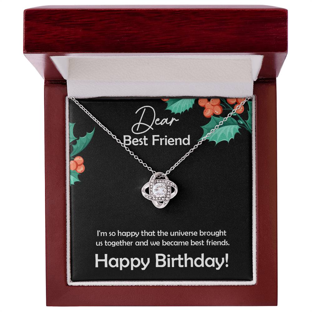 Amazing Gift for Best Friend, Love Knot Necklace Gift for Best Friend