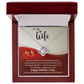 To My Wife - You are my life - Best Gift For Valentine - Love Knot Necklace