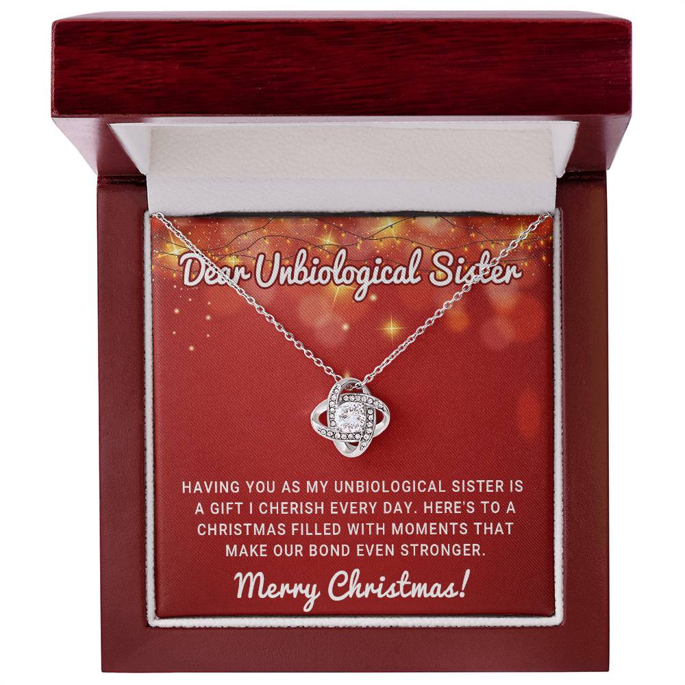 Dear Unbiological Sister - Love Knot Necklace