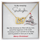 Stepdaughter - Filled with Love - Christmas Gift - Interlocking Hearts Necklace