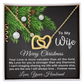 To My Wife - Christmas Gift - Interlocking Hearts Necklace