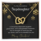 Stepdaughter - Thankful - Christmas gift - Interlocking Hearts Necklace