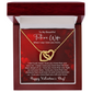 To My Beautiful Future Wife - When I say I love you more -  Best Gift For Valentine's Day - Interlocking Hearts Necklace