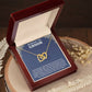Amazing Gift for Mother of the Groom, Interlocking Hearts necklace for New Mom