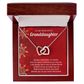 Granddaughter - Never Feel Alone - Christmas Gift - Interlocking Hearts Necklace