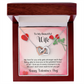 To My Beautiful Wife - I love you in every moment in my life - Best Gift For Valentine - Interlocking Hearts Necklace