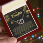 To My Daughter - Christmas Gift - Interlocking Hearts Necklace