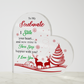 To My Soulmate - Best Gift for Christmas - Acrylic Heart Plaque