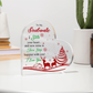 To My Soulmate - Best Gift for Christmas - Acrylic Heart Plaque